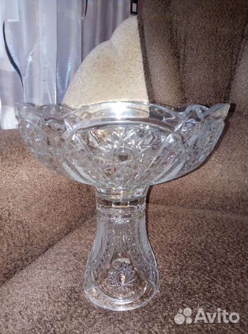 Ваза хрустальная, разборная. Новая