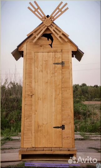 Дачный туалет деревянный TOP223