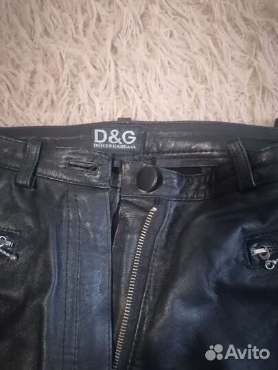 Брюки кожаные