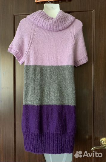 Платье Туника вязаное р 44-46 ручная работа новое