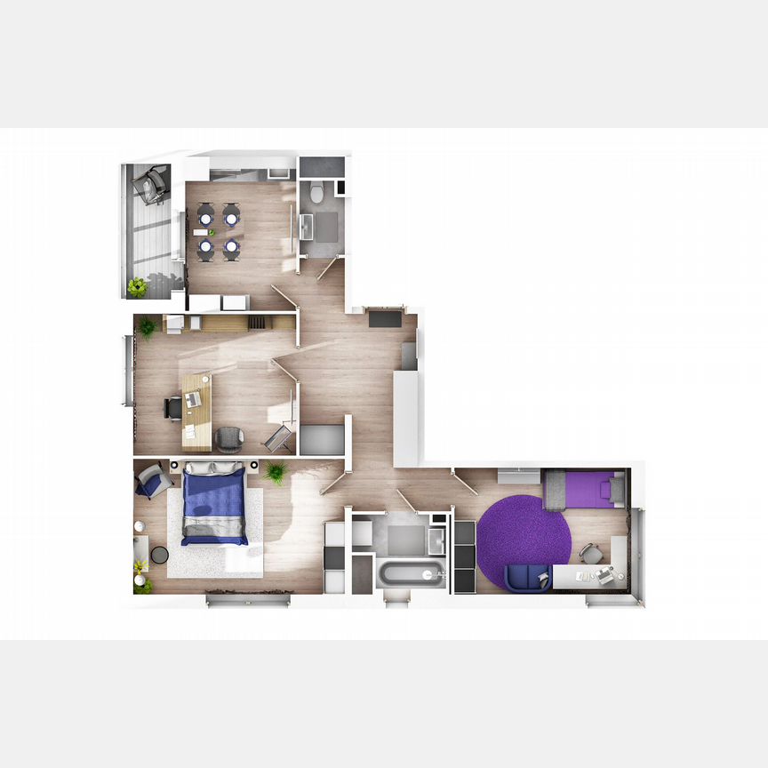 3-к. квартира, 77,3 м², 2/8 эт.