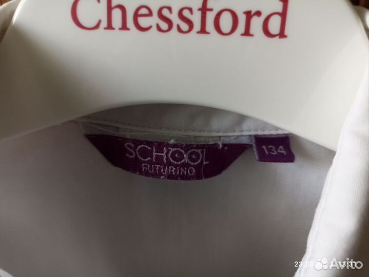 Школьная блузка рубашка 134