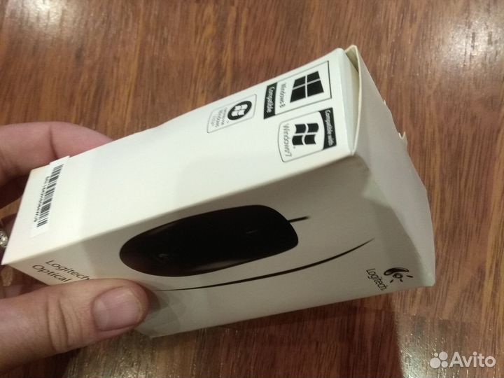 Мышь проводная Logitech B100 новая