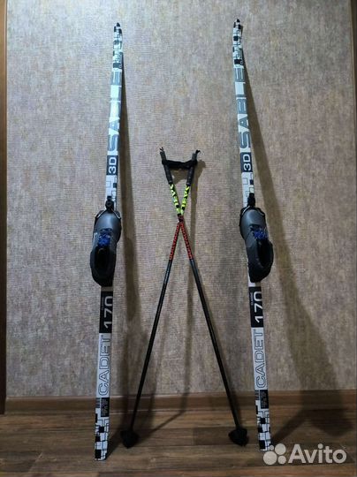 Лыжный комплект STC (лыжи, палки, ботинки)