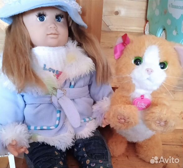 Кукла Ксюша интерактивная + кошечка Дейзи