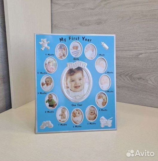 Фоторамка детская новая 0-12мес