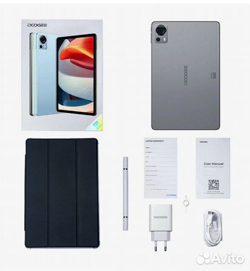 Новый Планшет Doogee T20 8/256 гб, Wi-Fi +, серый