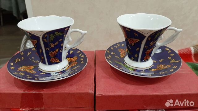 Комплект: кофейная чашечка с блюдечком