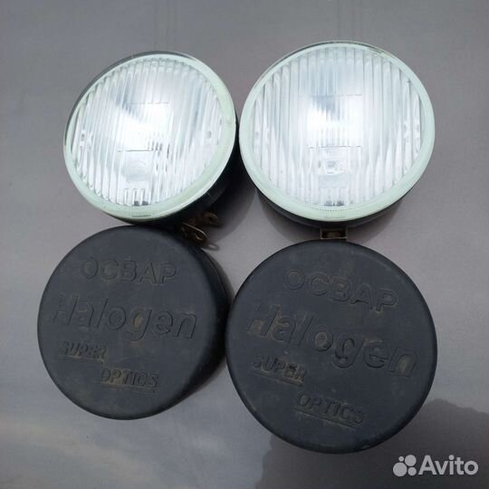 Противотуманные фары круглые с чехлом