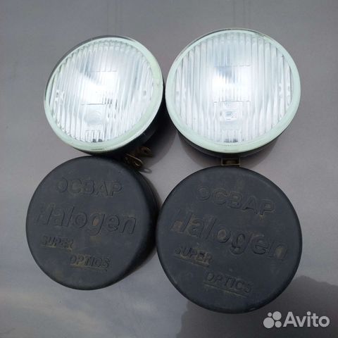 Противотуманные фары круглые с чехлом