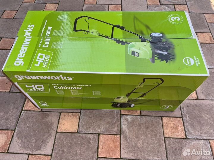 Аккумуляторный культиватор Greenworks G40TL