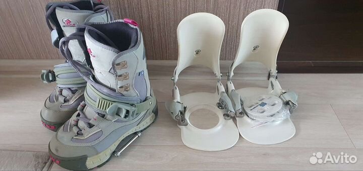 Сноубордические ботинки с крепами р. 24.5