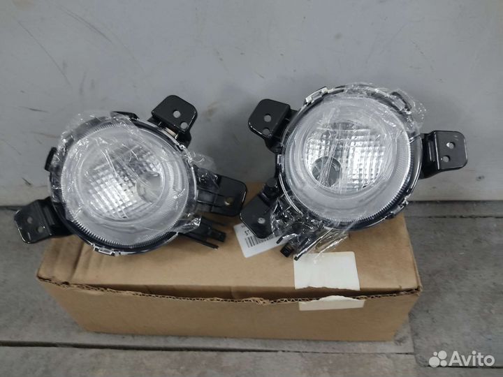 Kia rio 4 противотуманная фара