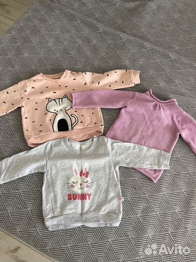 Вещи пакетом на девочку/ пакет вещей 80