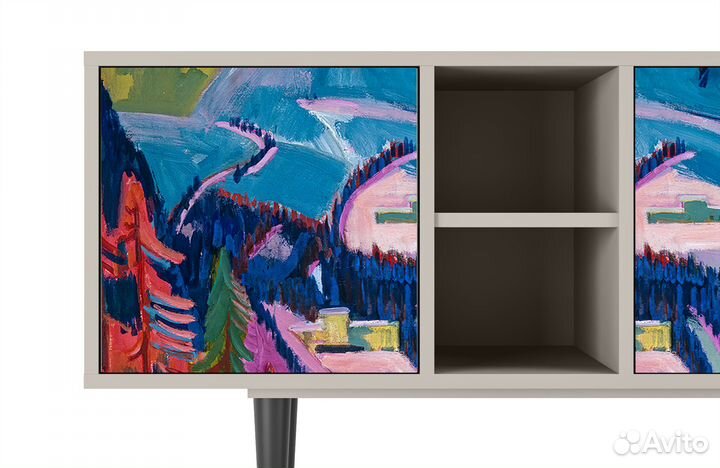 Тв-тумба T5 - Сатин - Davos Winter