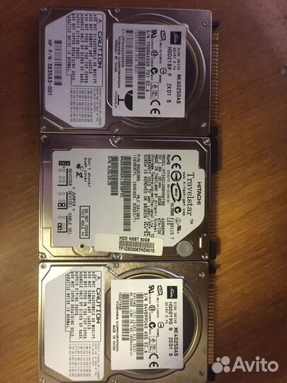 Жесткие диски 2,5 40Gb, 60Gb, 100Gb, 120Gb, 1Tb