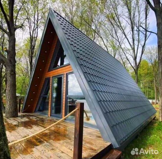 Каркасный дом A-frame