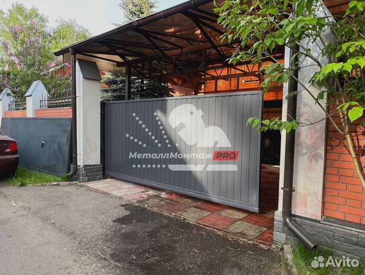 Откатные ворота с установкой. Гарантия