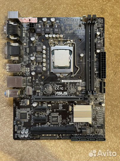 Процессор i5 7400 + мат. плата asus h110m-с