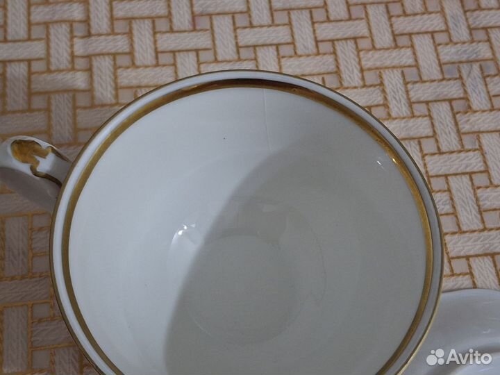 Чайная пара Райхенбах, треснутая