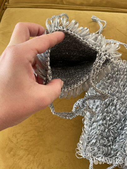 Мочалка современная (серая, черная)