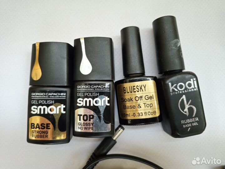 Уф лампа для ногтей, гель-лаки пакетом б/у