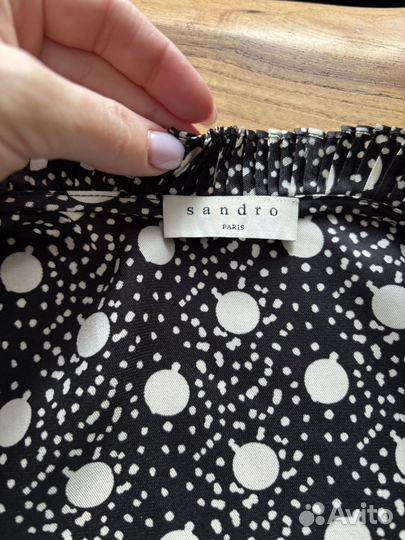 Блузка натуральный шелк Sandro