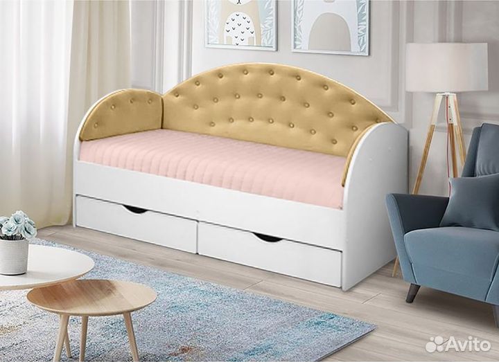 Кроватка мягк спинка разные цвета для малыша