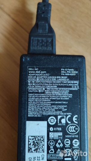 Блок питания dell 65w