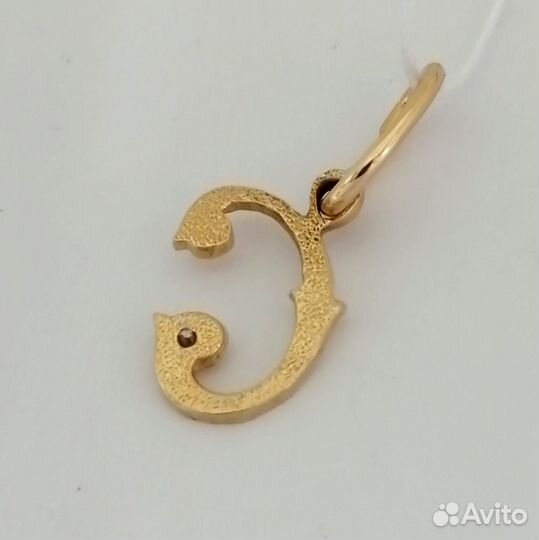 Подвес / 0,44г / Золото585 / фианиты круглые