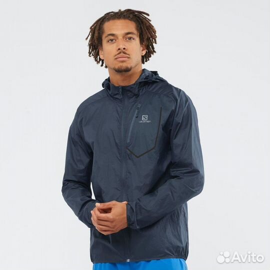 Куртка salomon bonatti aero hoodie U ebony LC17419