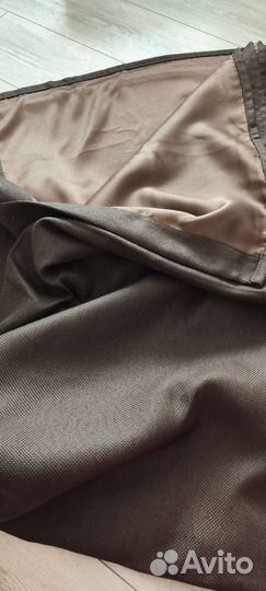 Новые шторы шоколадного цвета