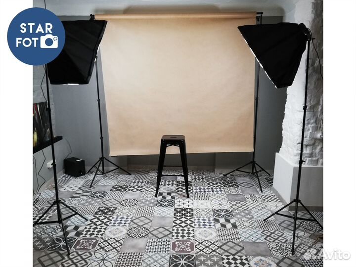 Комплект студийного света Софт бокс 2шт 8ламп 200W