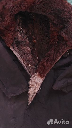 Тулуп из овчины СССР, р.56, длинный