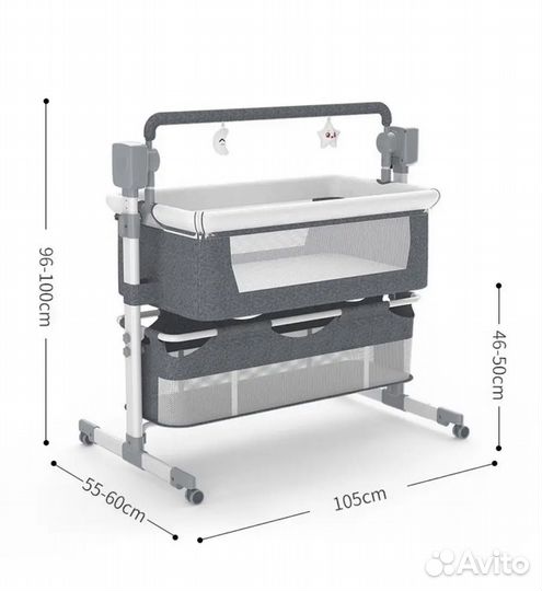 Кроватка для малышей с автоматическим качанием