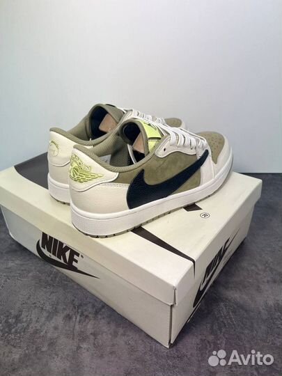 Кроссовки Travis Scott x Air Jordan 1 Low Golf Neu