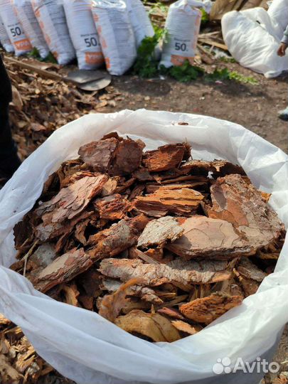 Кора -мульча в мешках 60 л