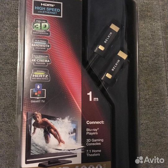 Кабель hdmi belkin ProHD4000 (новый)