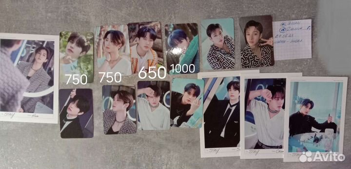 Карты stray kids Минхо Хенджин Бан Чан Феликс