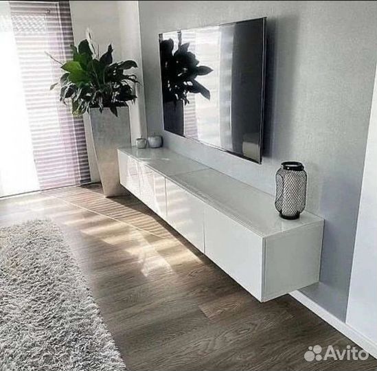 Тумбы под тв готовые белый цвет