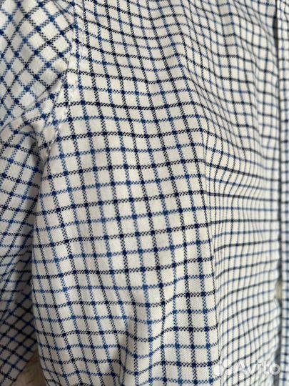 Рубашка H&M на мальчика в клетку, р. 122