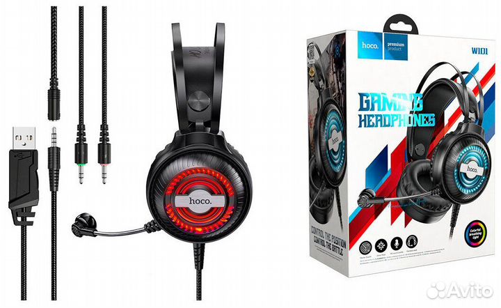 Наушники игровые hoco W101 Streamer gaming