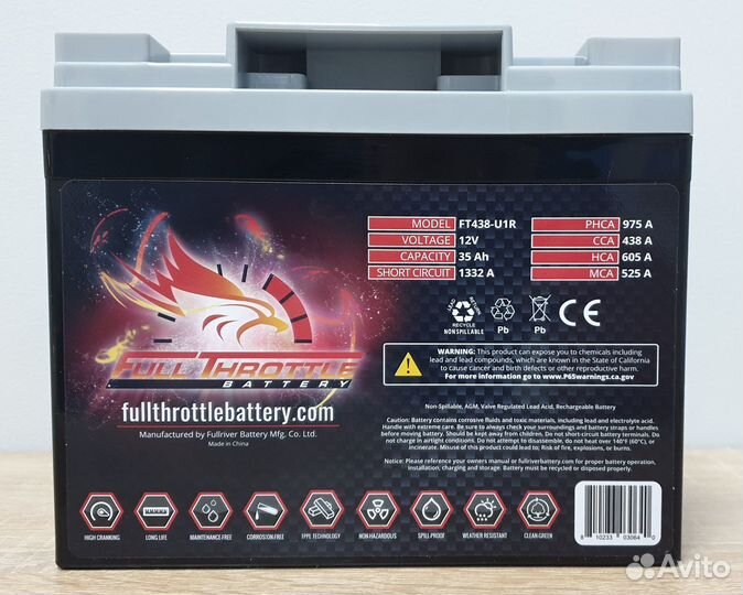 Аккумулятор AGM FullRiver FullThrottle 35Ah