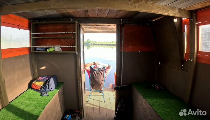 Двухэтажный Плот на бочках для сплава по рекам