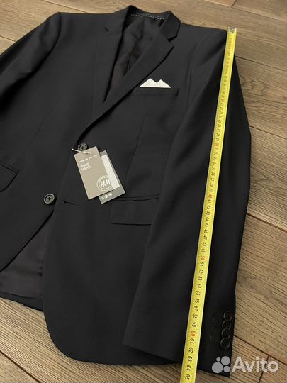 Пиджак мужской H&M 100wool 48 размер новый