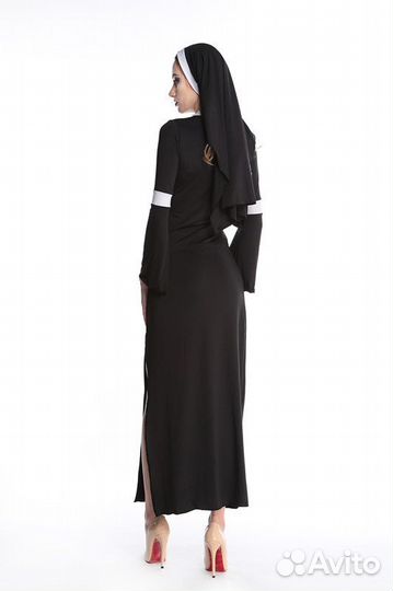 Костюм монашки на хэллоуин, ролевой костюм