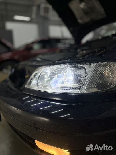 Установка bi LED линз, броня фар