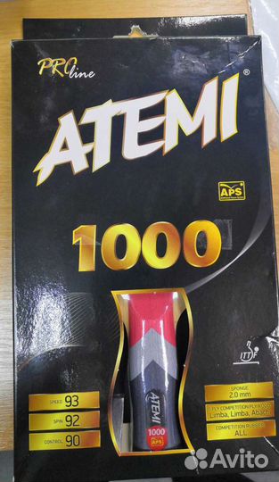 Ракетка настольного тенниса Атеми 1000 Pro