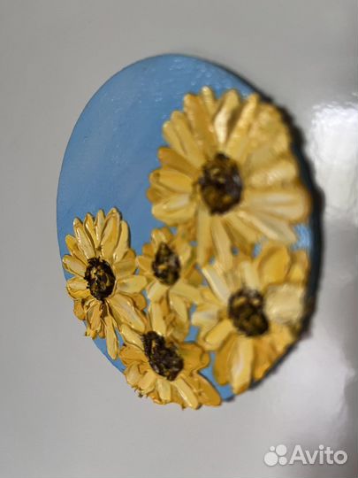 Картина маслом на холодильник