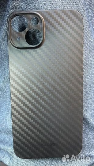 Чехол на iPhone 14 Kevlar air carbon